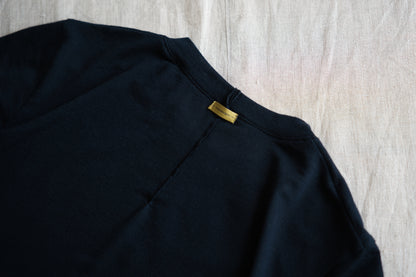 カシミアシルク テンセルTシャツ / Cashmere Silk Tencel T-shirt / Midnight Navy