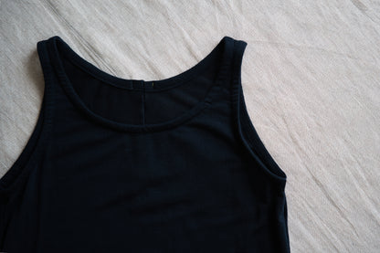 カシミアシルク テンセルタンクトップ / Cashmere Silk Tencel Tank-Top / Midnight Navy