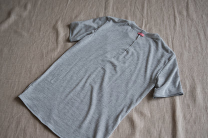 カシミアシルク テンセルTシャツ / Cashmere Silk Tencel T-shirt / Light Gray