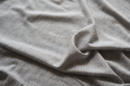 カシミアシルク テンセルTシャツ / Cashmere Silk Tencel T-shirt / Light Gray