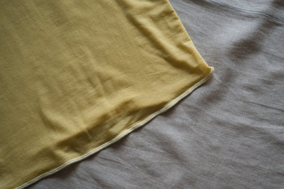 カシミアシルク テンセルTシャツ / Cashmere Silk Tencel T-shirt / Gold Yellow