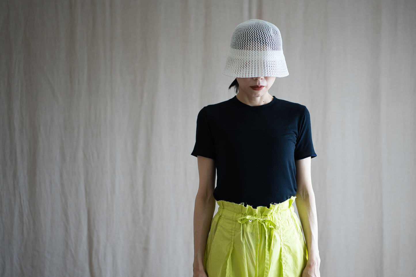 カシミアシルク テンセルTシャツ / Cashmere Silk Tencel T-shirt / Midnight Navy