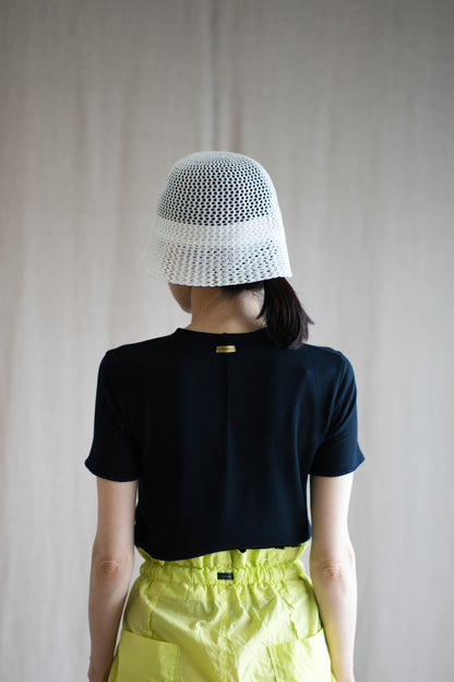 カシミアシルク テンセルTシャツ / Cashmere Silk Tencel T-shirt / Midnight Navy