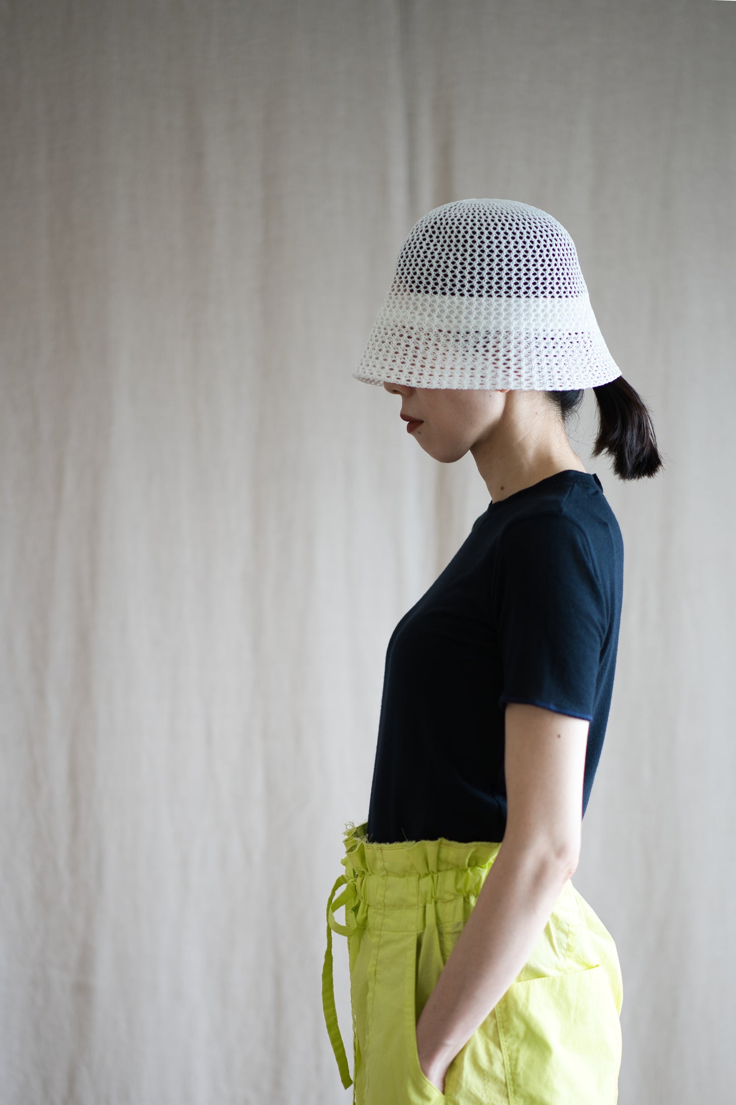 カシミアシルク テンセルTシャツ / Cashmere Silk Tencel T-shirt / Midnight Navy