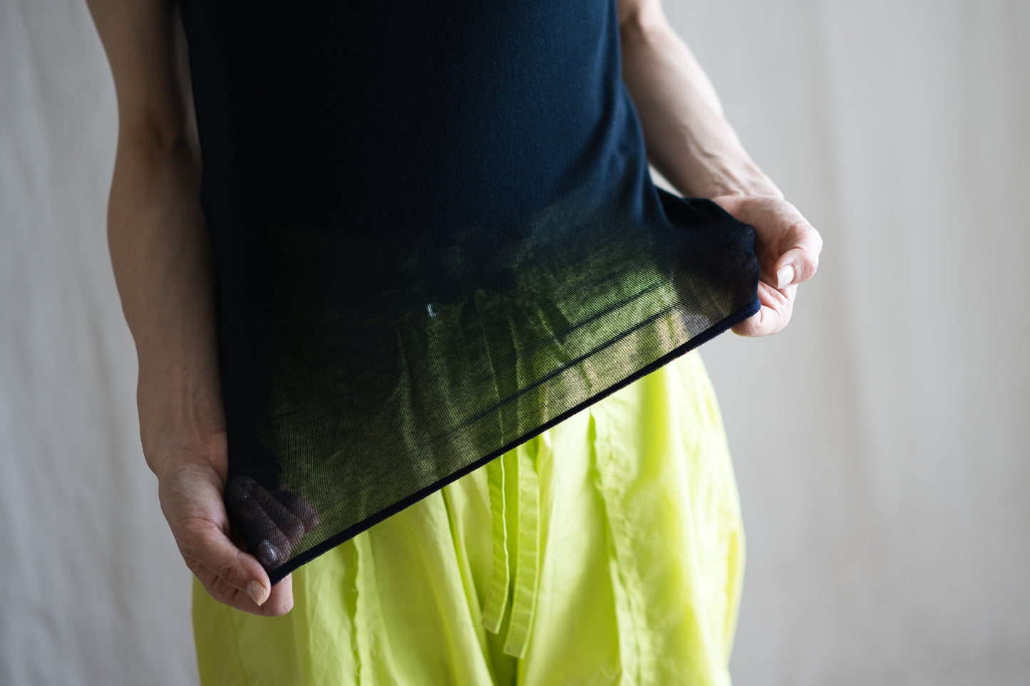 カシミアシルク テンセルTシャツ / Cashmere Silk Tencel T-shirt / Midnight Navy