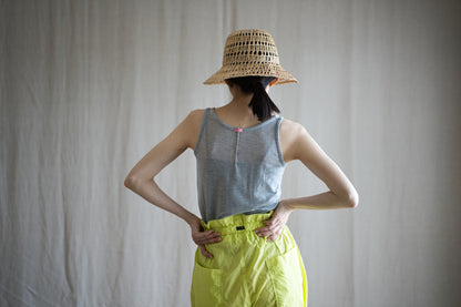 カシミアシルク テンセルタンクトップ / Cashmere Silk Tencel Tank-Top / Light Gray