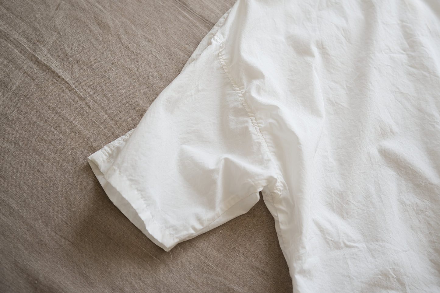 100番手タイプライターTシャツ/Superfine cotton T-shirt/Off-white