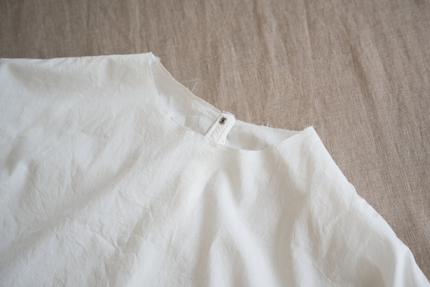 100番手タイプライターTシャツ/Superfine cotton T-shirt/Off-white