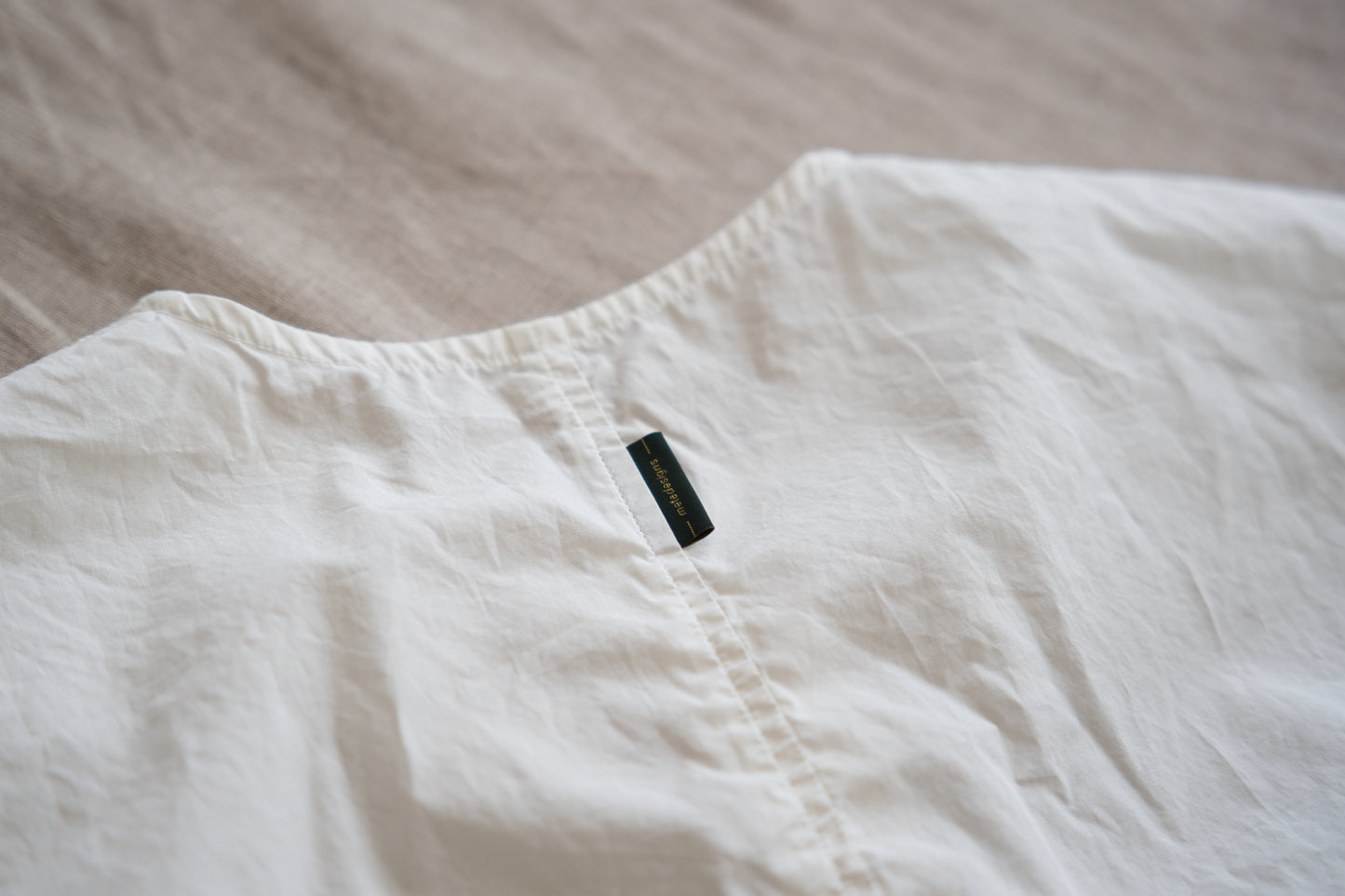 100番手タイプライターノースリーブ/Superfine cotton Sleeveless Top/Off-white