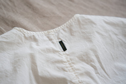 100番手タイプライターノースリーブ/Superfine cotton Sleeveless Top/Off-white