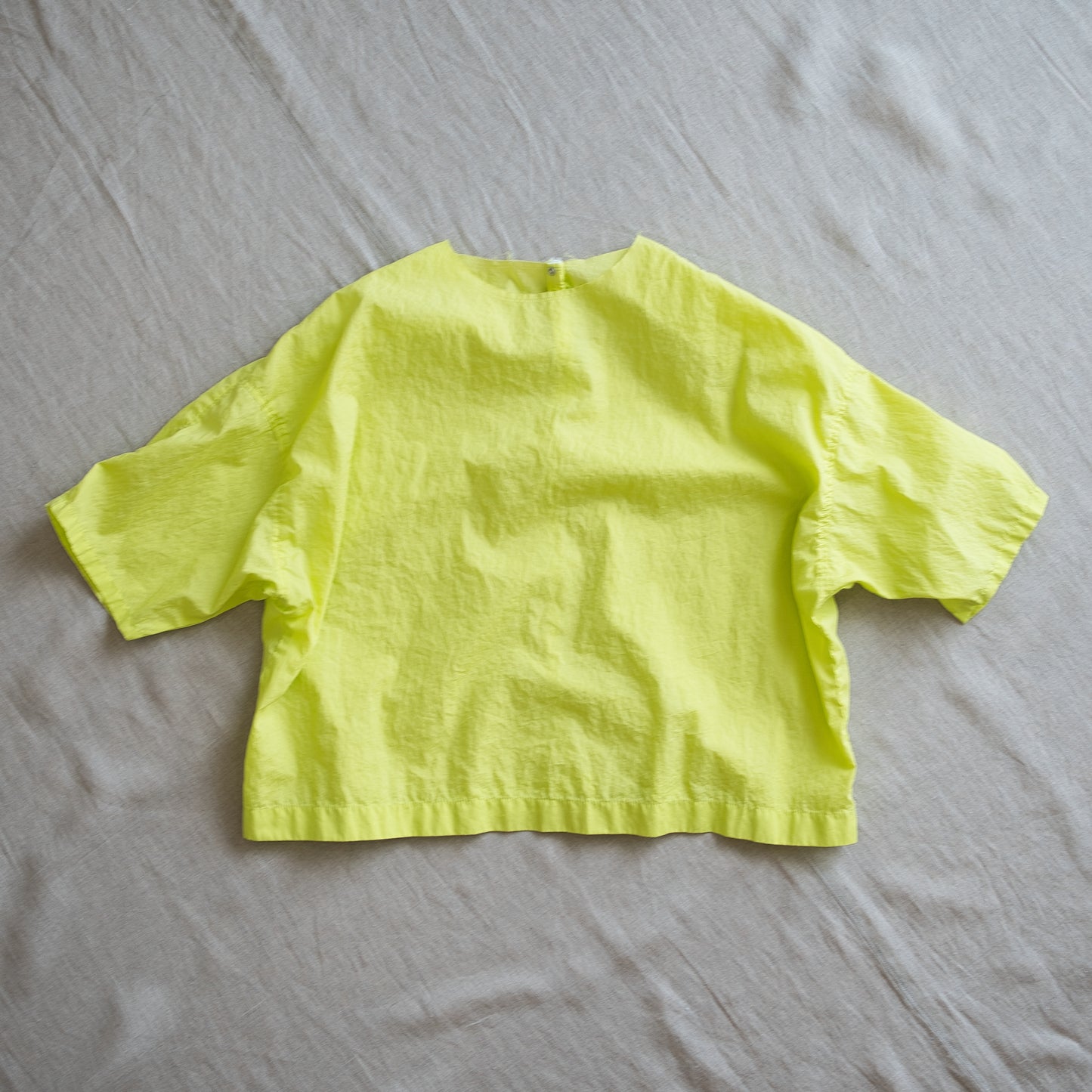 100番手タイプライターTシャツ/Superfine cotton T-shirt/Lime Green