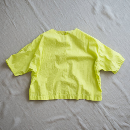 100番手タイプライターTシャツ/Superfine cotton T-shirt/Lime Green