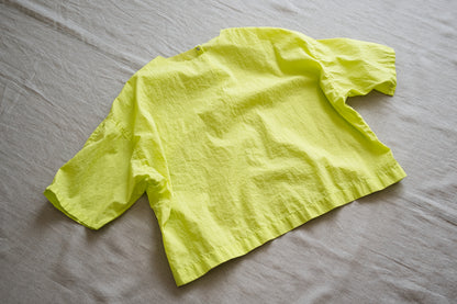 100番手タイプライターTシャツ/Superfine cotton T-shirt/Lime Green