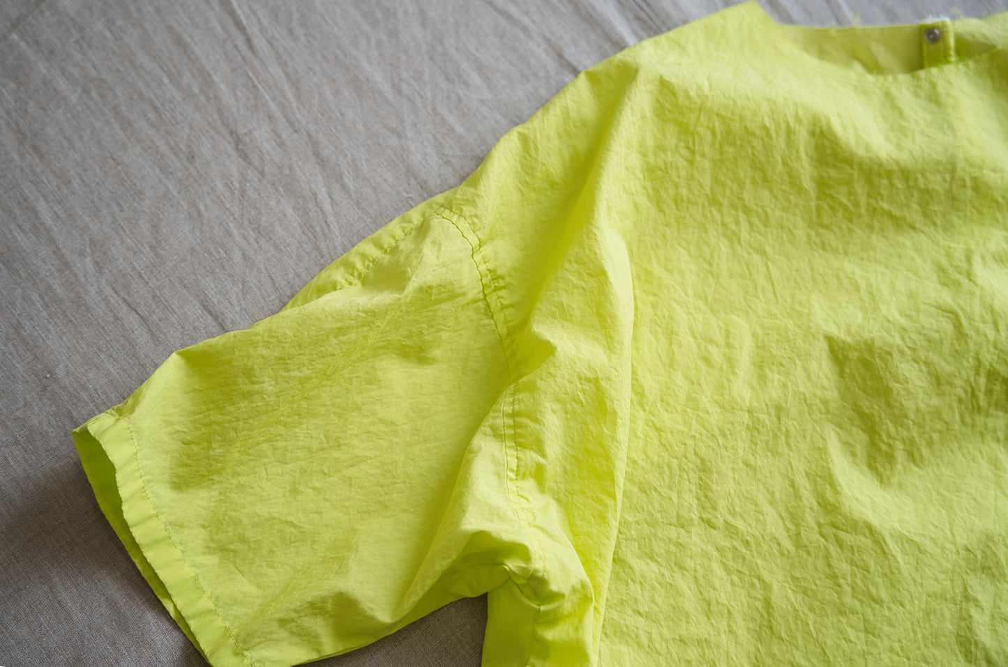 100番手タイプライターTシャツ/Superfine cotton T-shirt/Lime Green