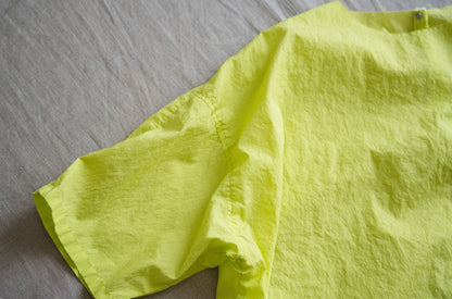100番手タイプライターTシャツ/Superfine cotton T-shirt/Lime Green