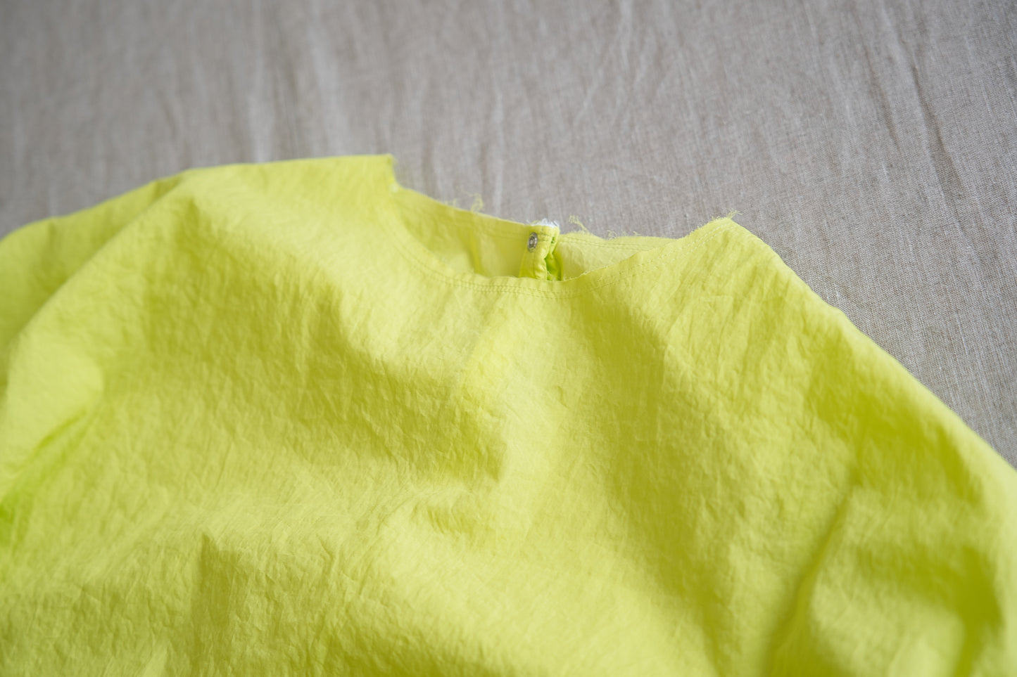 100番手タイプライターTシャツ/Superfine cotton T-shirt/Lime Green