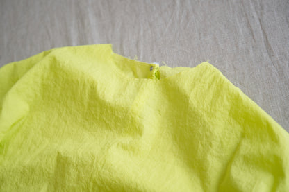 100番手タイプライターTシャツ/Superfine cotton T-shirt/Lime Green