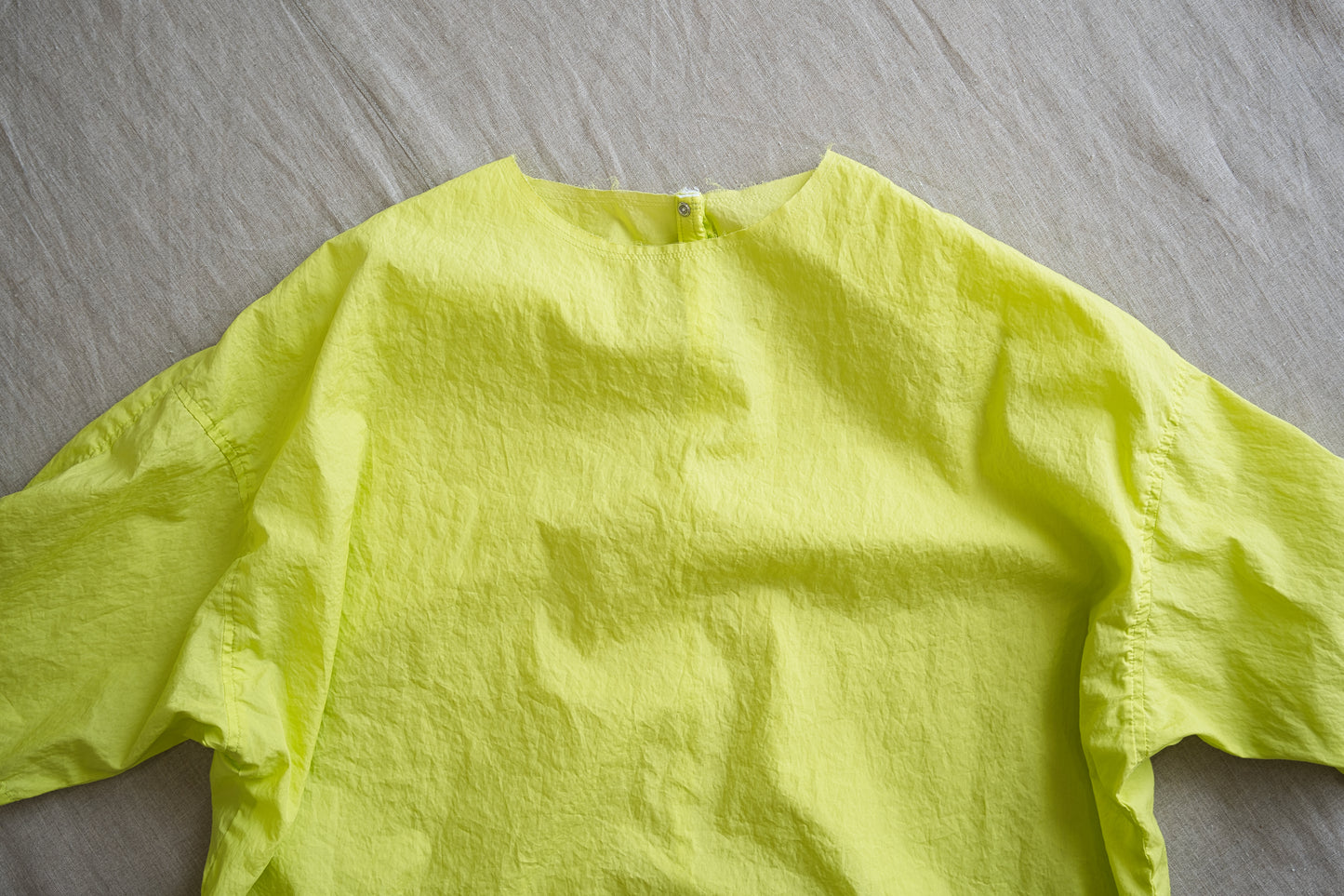 100番手タイプライターTシャツ/Superfine cotton T-shirt/Lime Green
