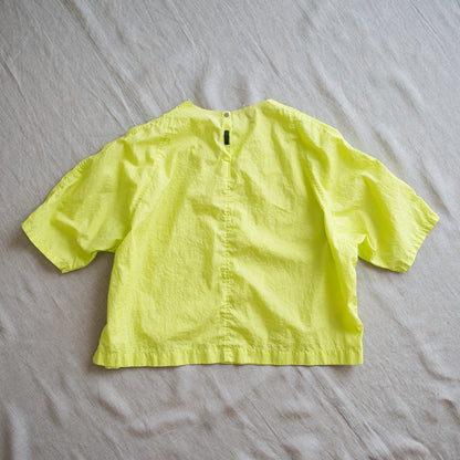100番手タイプライターTシャツ/Superfine cotton T-shirt/Lime Green