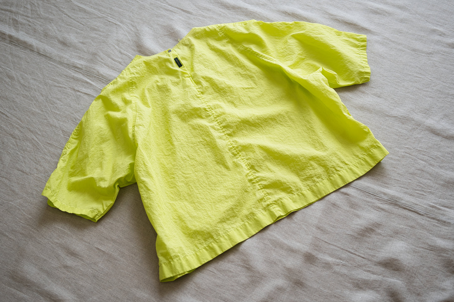 100番手タイプライターTシャツ/Superfine cotton T-shirt/Lime Green