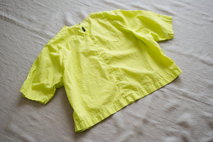 100番手タイプライターTシャツ/Superfine cotton T-shirt/Lime Green