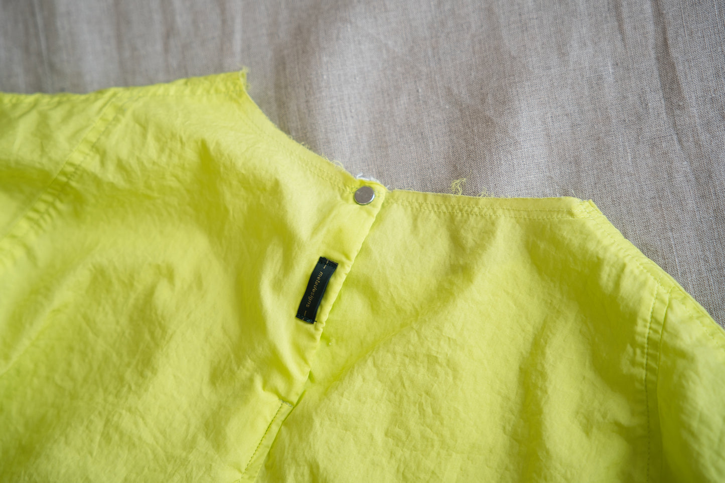100番手タイプライターTシャツ/Superfine cotton T-shirt/Lime Green