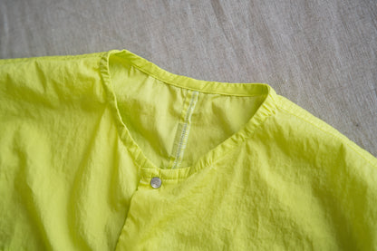 100番手タイプライターノースリーブ/Superfine cotton Sleeveless Top/Lime Green