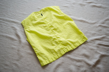 100番手タイプライターノースリーブ/Superfine cotton Sleeveless Top/Lime Green