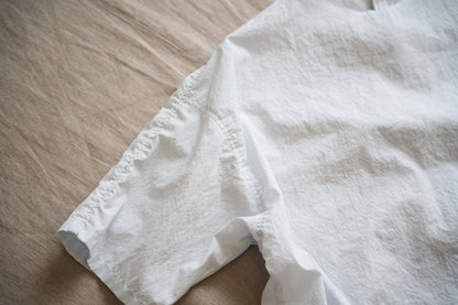 100番手タイプライターTシャツ/Superfine cotton T-shirt/Pale Light Blue