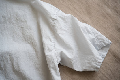 100番手タイプライターTシャツ/Superfine cotton T-shirt/Pale Light Blue