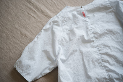 100番手タイプライターTシャツ/Superfine cotton T-shirt/Pale Light Blue