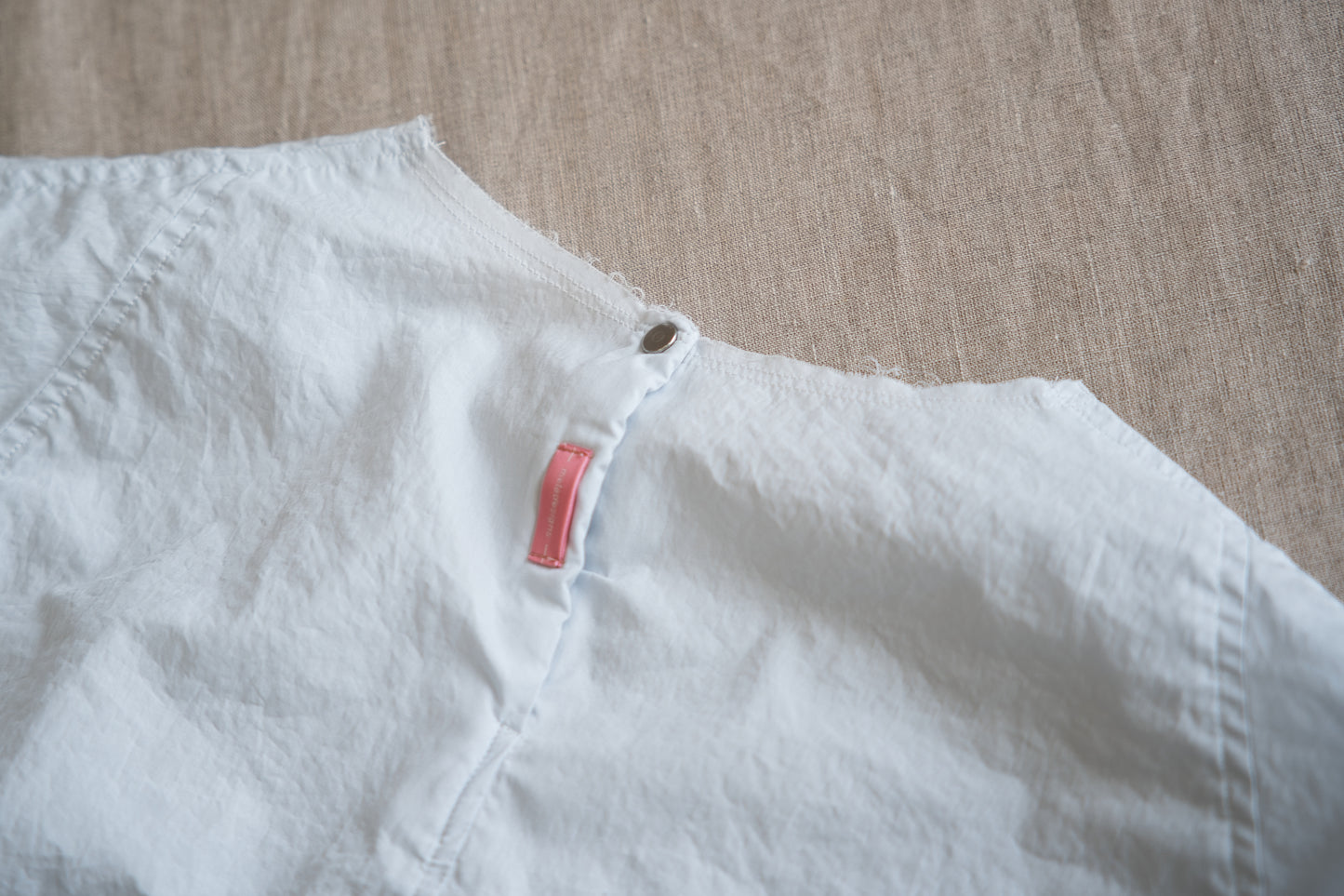 100番手タイプライターTシャツ/Superfine cotton T-shirt/Pale Light Blue