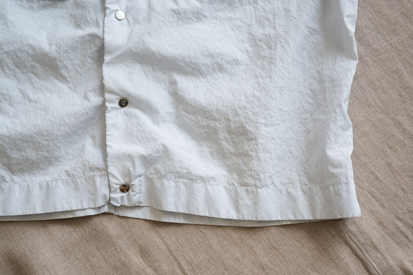 100番手タイプライターノースリーブ/Superfine cotton Sleeveless Top/Pale Light Blue