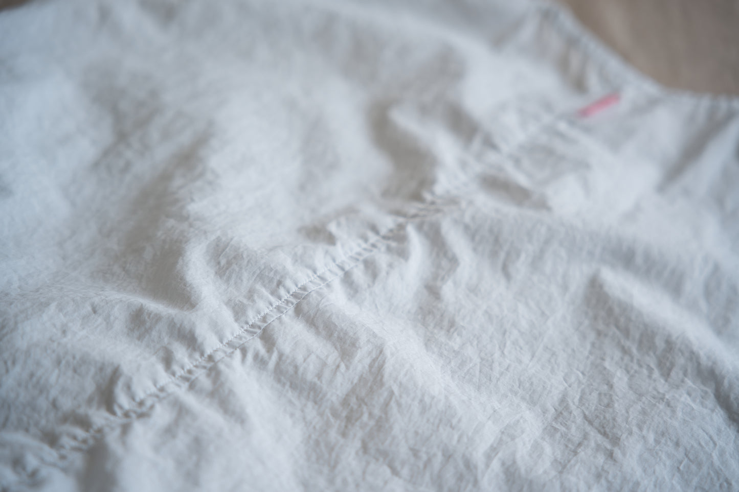 100番手タイプライターノースリーブ/Superfine cotton Sleeveless Top/Pale Light Blue