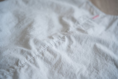 100番手タイプライターノースリーブ/Superfine cotton Sleeveless Top/Pale Light Blue