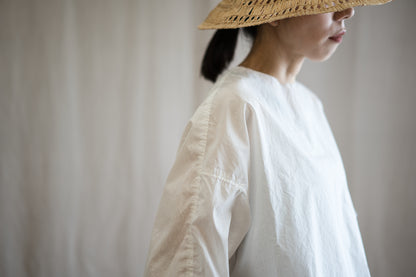 100番手タイプライターTシャツ/Superfine cotton T-shirt/Off-white