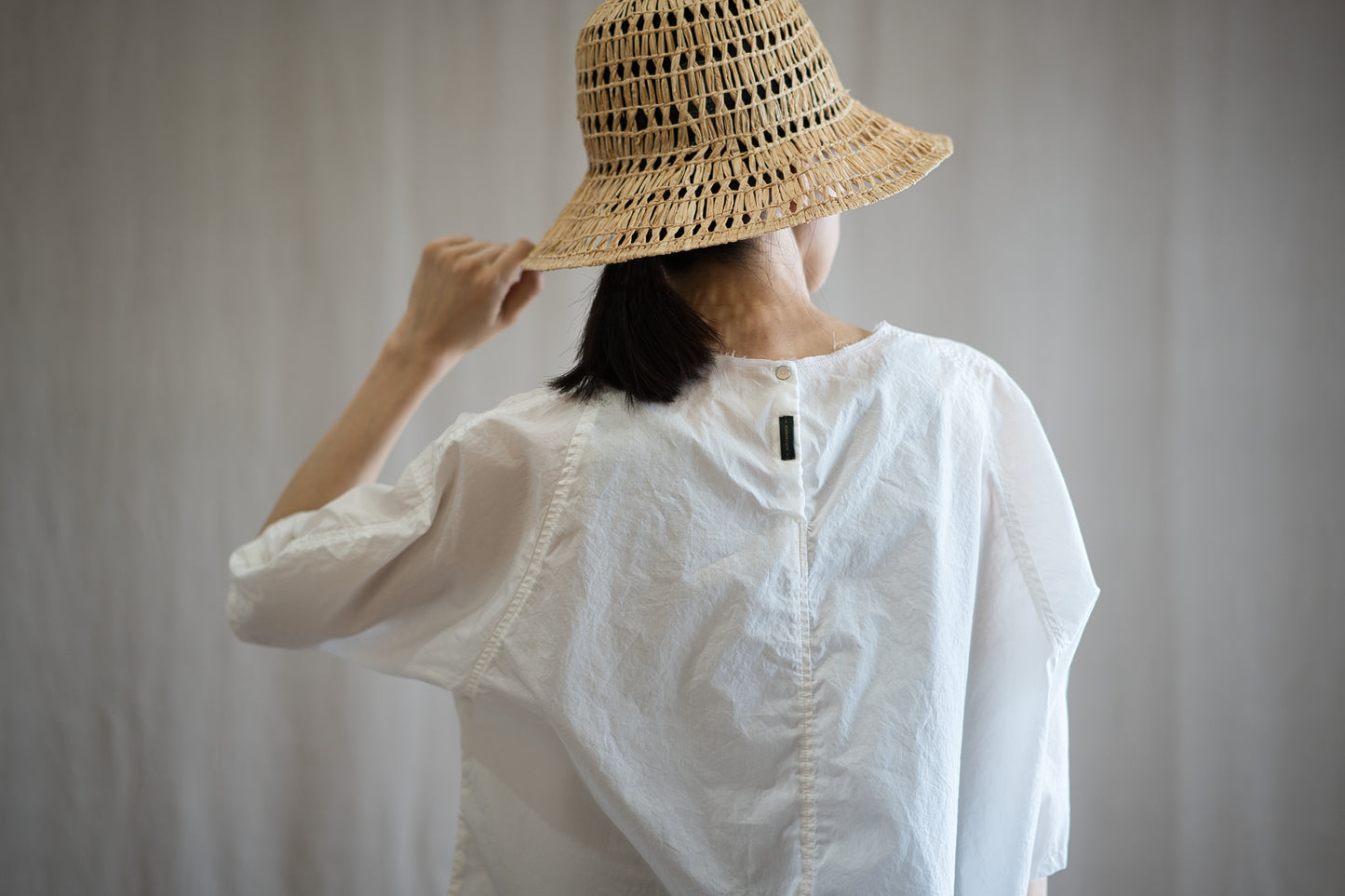 100番手タイプライターTシャツ/Superfine cotton T-shirt/Off-white