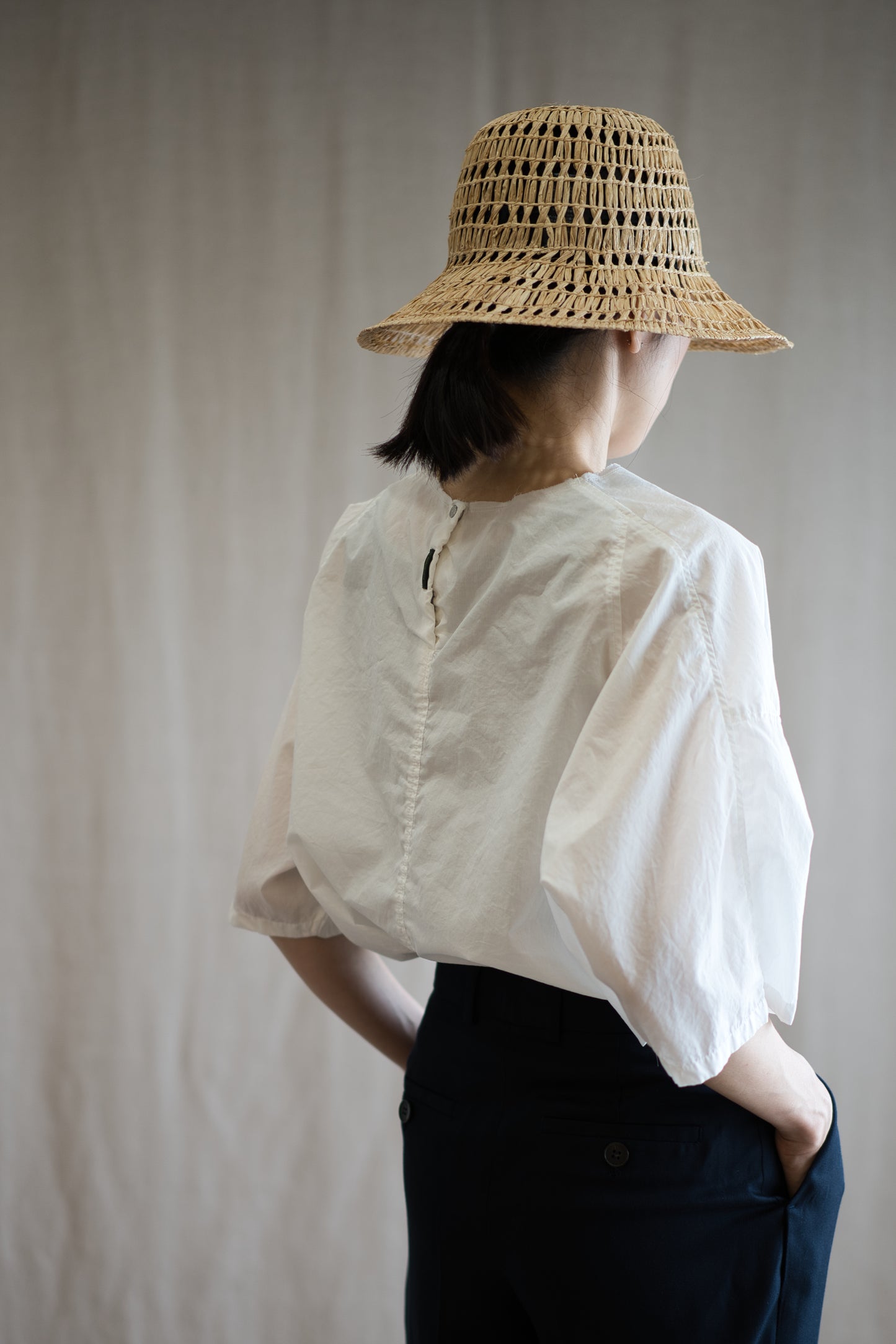 100番手タイプライターTシャツ/Superfine cotton T-shirt/Off-white