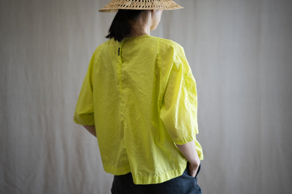 100番手タイプライターTシャツ/Superfine cotton T-shirt/Lime Green