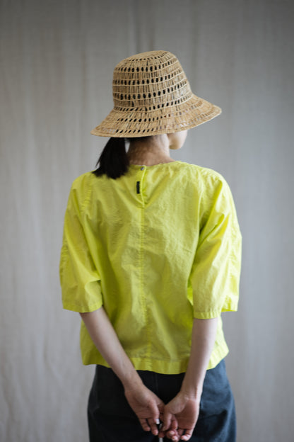 100番手タイプライターTシャツ/Superfine cotton T-shirt/Lime Green
