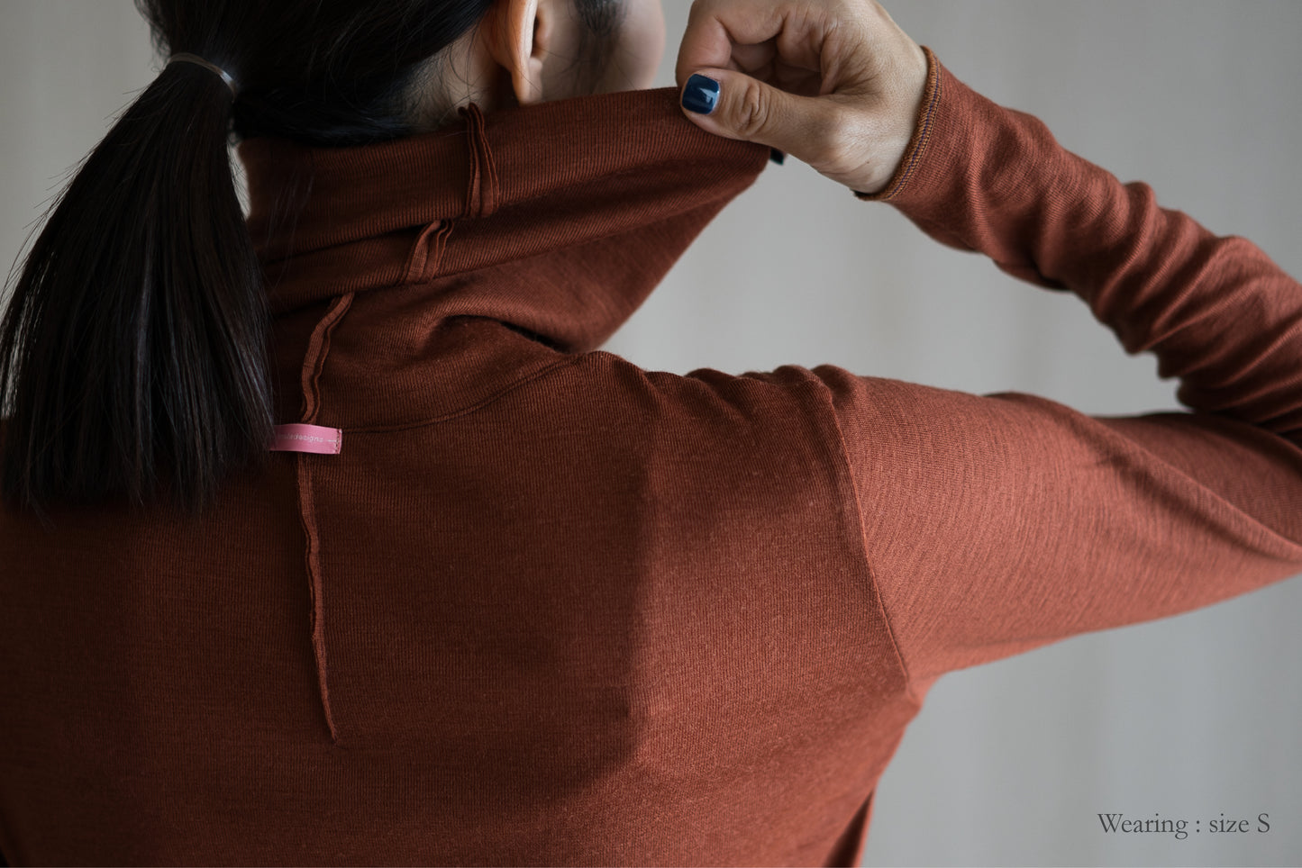 SUPER 100'S WOOL リブタートル/SUPER 100'S WOOL Rib Turtle/Camel