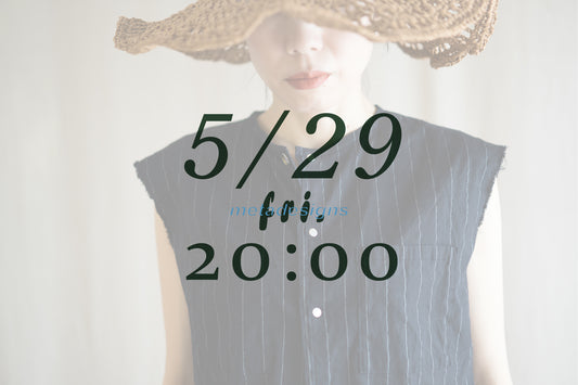 Linen Rayon Pinstripes Sleeveless/Midnight Navy(White Pins)