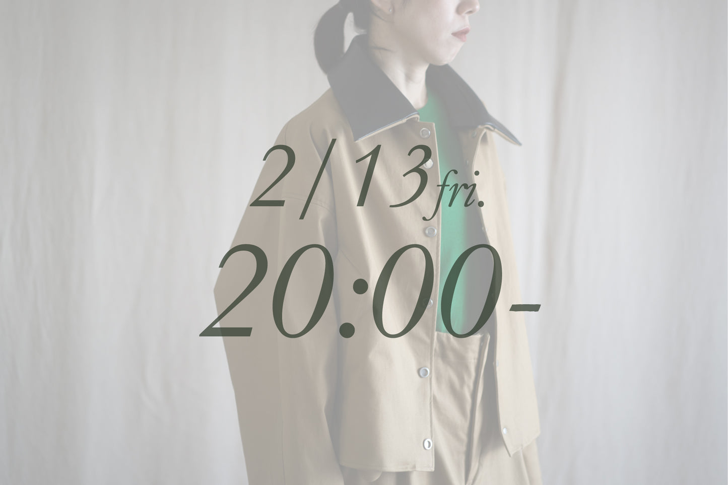 Cotton Twill Trucker Jacket/Beige