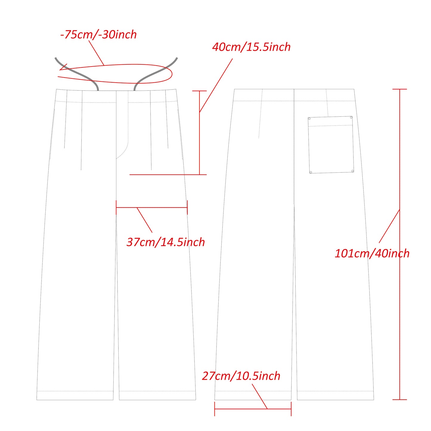 Cotton Twill W Tuck Pants/Navy