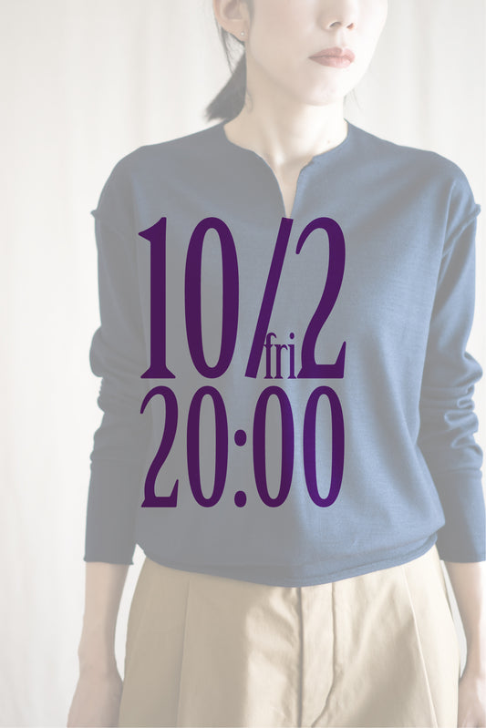 Milled Wool Out-seam TOP/Night Navy