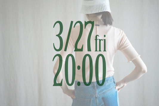 Sheer Rib Crew neck Half-Sleeved T/Pale Pink