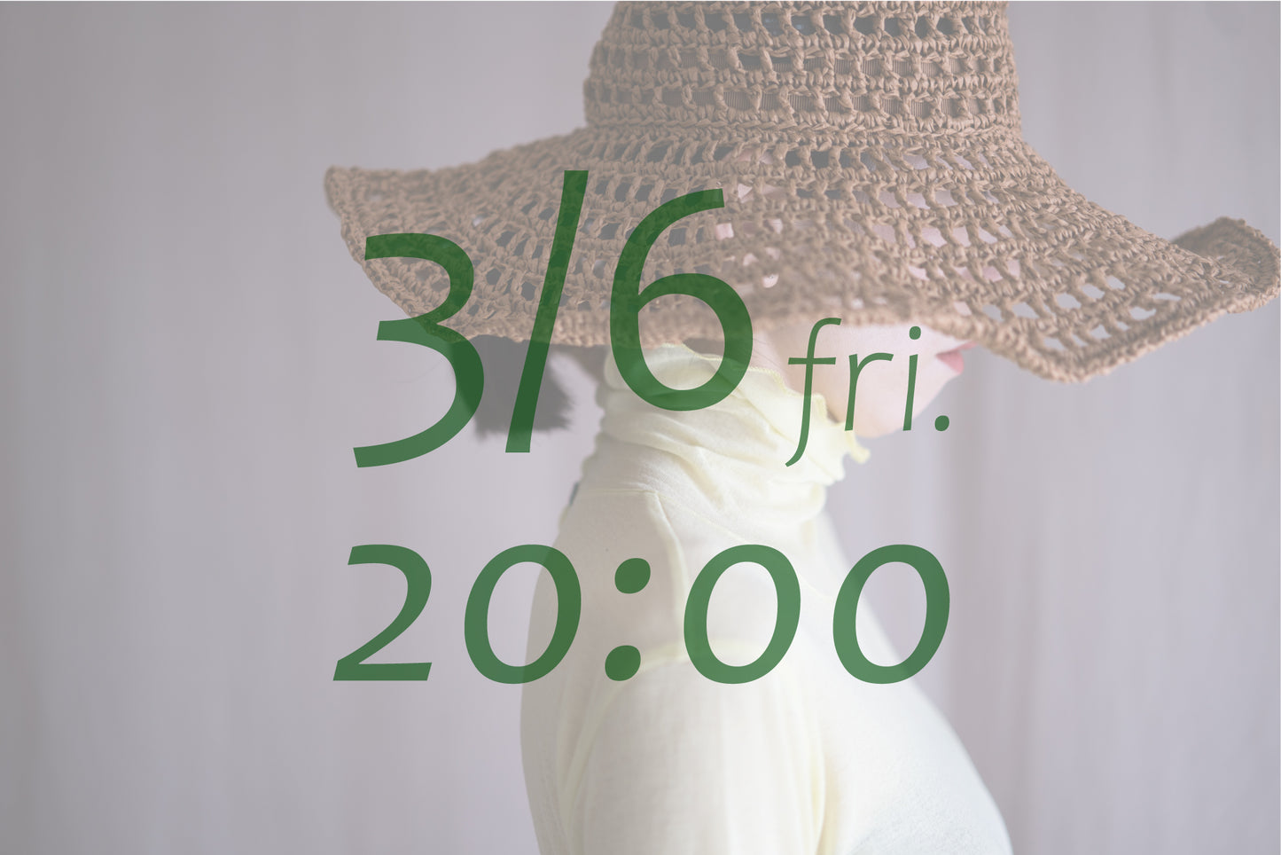 Sheer Rib High-Necked Long-Sleeved T/Lime Yellow